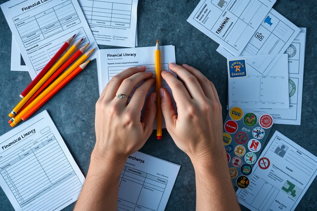 financial literacy printables — Financial Literacy Printables (the finished result)