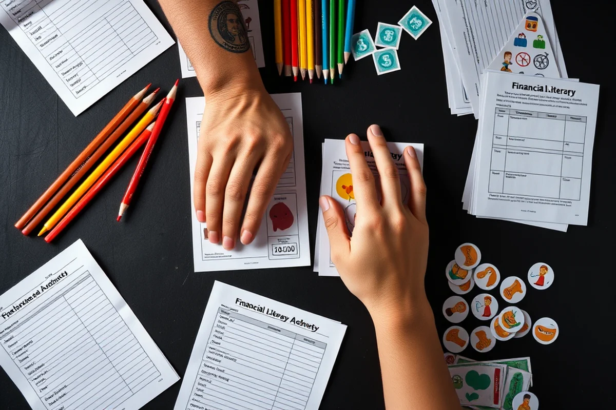 financial literacy for kids worksheets — Financial Literacy For Kids Worksheets (the finished result)